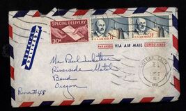 July 1966 * Envelope Airmail Special Delivery to Bend OR * letter clippi... - $9.95
