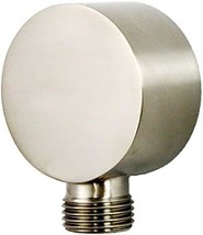 Bathroom Brass 1/2&quot; Npt Shower Hose Connector Round Wall Union Supply Elbow - £29.77 GBP