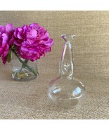 Dave Smith Signed Studio Glass “Papa’s Bottle” Handblown Clear Art Glass... - $916.03 MXN