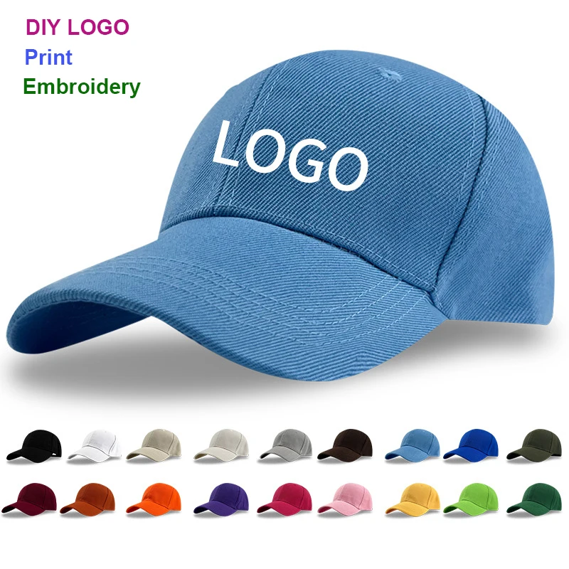 Custom Print Embroidered Baseball Caps For Men Woman Custom Logo Hat Men - £12.45 GBP+