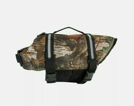 Camo Pet Life Preserver Jacket,Camouflage Dog Life Vest Adjustable Buckle Medium - £16.04 GBP
