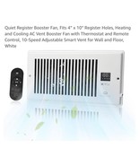 Super Quiet Register Booster Fan 4&quot; x 10&quot; - Upgrade Smart Register White - $735.90 MXN