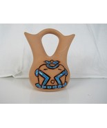 Vintage Native American Wedding Vase two Figures Kissing in a Face Signe... - €17,56 EUR