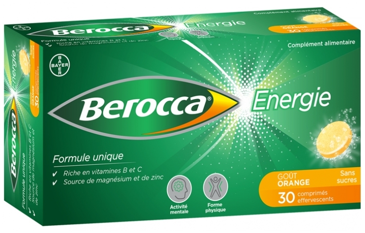 Berocca Energie 30 tablets Effervescent tablets Sugar-free tablets - $64.00