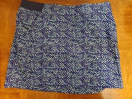 Cypress Club Navy Blue Geometric Pattern Skort Skirt Athletic Athleisure... - $8.95
