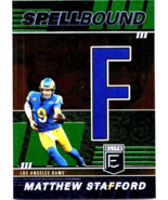 2022 Panini Donruss Elite - Spellbound Matthew Stafford #SB-MS4 Green Le... - $3.23