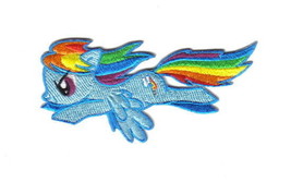 My Little Pony Dash Flying Rainbow Figure Embroidered Patch NEW UNUSED - £6.26 GBP