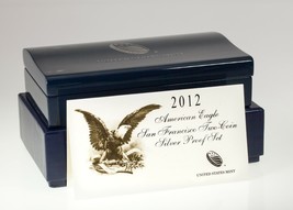 2012-S American Eagle Two-Coin Silver Set w/ Box, CoA, and Case - £205.64 GBP