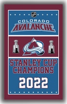 Colorado Avalanche Hockey Stanley Cup Champions Flag 90x150cm3x5ft Super Banner - £11.03 GBP