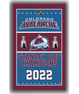 Colorado Avalanche Hockey Stanley Cup Champions Flag 90x150cm3x5ft Super... - £10.97 GBP