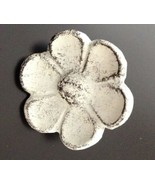 Distressed White Cast Iron Flower Shaped Knobs Drawer Pulls Closet Doors... - $17.08 CAD