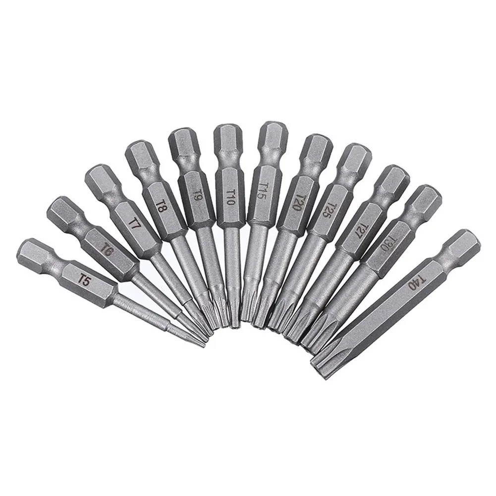 House Home 1pcs S2 Alloy Steel 50mm Long Torx Screwdriver Bit 1/4&quot; Hexagon Handl - £19.54 GBP