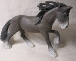 vintage Schleich 5&quot; Dark Brown Shire Stallion Horse figure - $10.00