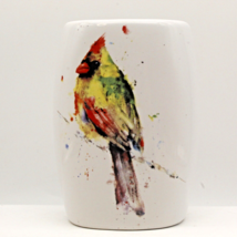 Dean Crouser Bird Bud Vase Female Cardinal Big Sky Carvers Ceramic 4.25 inch - £11.82 GBP