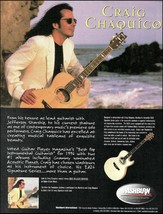 Jefferson Starship Craig Chaquico Signature Washburn EA26 guitar 1997 ad print - $4.23