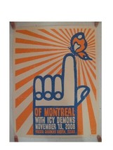 Of Montreal Silkscreen Poster Signed And Numbered - £42.26 GBP