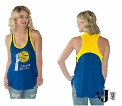 NBA Indiana Pacers Womens Power Play Color Block Tank Top, Size Large - £11.13 GBP