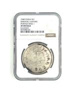 1949 Cina S $1 Dollaro Sinkiang L&amp;M-842 Appuntito Base 1 Da NGC As XF - €1.426,80 EUR