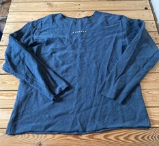 Youngla Men’s Raw Hem Logo Sweatshirt Size 2XL Blue AG  - $38.51