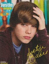 Justin Bieber teen magazine pinup clipping teen idols preteen hand in ha... - $65.69 MXN
