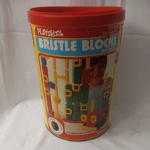 Vintage Playskool 1976 BRISTLE BLOCKS Set #807 Incomplete 38 Pieces Toy Kids  - £17.83 GBP