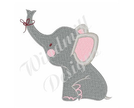 Little Elephant - machine embroidery design - £2.86 GBP