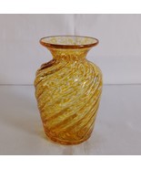 Vintage Studio Art Glass Signed Andreani Dated 2000 Spatter Swirl Mini Vase 3.5" - $25.00