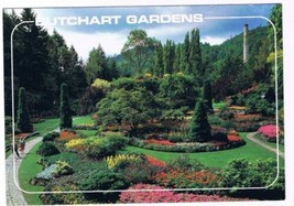 Victoria British Columbia Postcard Butchart Gardens - £2.36 GBP