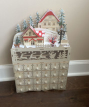 Beautiful Martha Stewart Christmas DIY Paint Advent Calendar Wood LED Free Ship - £70.27 GBP