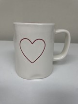 Rae Dunn Magenta Red Heart Double Sided Mug Red Valentine&#39;s - £4.69 GBP