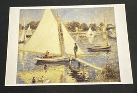 Vintage Postcard Pierre Auguste Renoir Sail Boat Harbor Canvas Print Art... - $6.00