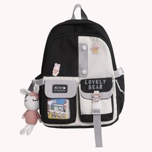 Japanese Backpack Preppy Style Hit Color School Students Laptop  Bookbags with P - £95.20 GBP