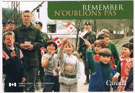Postcard Canadians Salute Veterans &amp; Peacekeepers For Contribution World... - £3.87 GBP