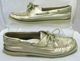 Sperry Top-Sider Metallic Gold Cup Boat Shoes Women&#39;s Shoes Size 9 - £22.06 GBP