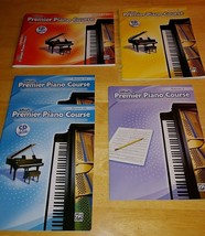 Alfred&#39;s Premier Piano Course Lesson 1A/1B/2A + Theory 2A/3-NEW UNUSED-W/CD&#39;S - £23.59 GBP