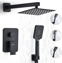 Lcevcgk Shower Head, Shower Faucet Set Sq.Are Shower Combo System, Matte... - $103.92