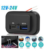 12-24V Power Outlet 4.8A Dual USB PD QC3.0 Car Boat RV Fast Charger Sock... - $265.90 MXN