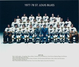 1977-78 ST. LOUIS BLUES TEAM 8X10 PHOTO HOCKEY PICTURE NHL - £3.94 GBP