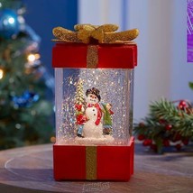 Christmas Holiday Snow Globe Giftbox With Glittery Snow Scene Jobber - £22.74 GBP