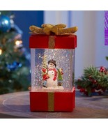 Christmas Holiday Snow Globe Giftbox With Glittery Snow Scene Jobber - £22.53 GBP