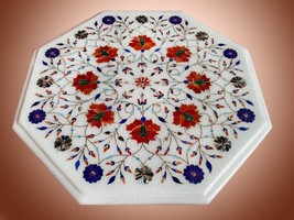 12&quot;x12&quot;  Marble &amp; Semi Precious Inlay Centre Table Top Shape: Octagonal - £316.73 GBP