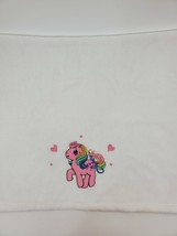 My Little Pony White Baby Blanket Pink Horse Soft Fleece Girl Security B68 - £15.92 GBP
