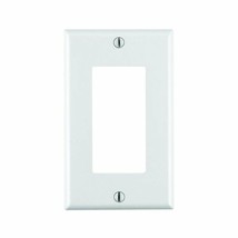 Leviton 80401-W 1-Gang Decora Wall Plate White - $0.94