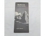 1962 Badlands National Monument South Dakota Travel Brochure - £16.90 GBP