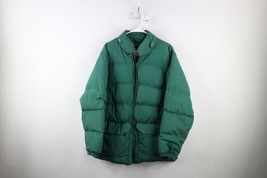 Vintage 70s Holubar Mens Size Large Duck Down Winter Puffer Jacket Green USA - £157.74 GBP