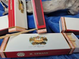H. UPMANN 4 inch  COLLECTORS  MAN HOME BAR 4 Boxes of 20 Wood CIGAR MATCHES - $11.87
