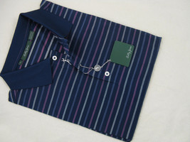 NEW! Bobby Jones Fine Cotton Golf (Polo) Shirt!  M   Navy Striped - £39.97 GBP