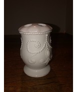 LENOX French Perle White 4 Hole Toothbrush Holder 4.5&quot; Tall Unused?? Sma... - $34.04 CAD