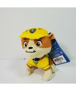 Paw Patrol RUBBLE 4&quot; Mini Plush Figure Dog Spin Master Nickelodeon Yellow - £12.31 GBP