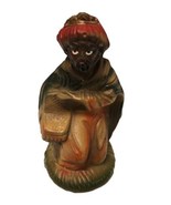 Vtg CHALKWARE WISEMAN WISE MAN 4&quot; KNEELING Nativity Christmas Manger TAIWAN - $20.36 CAD